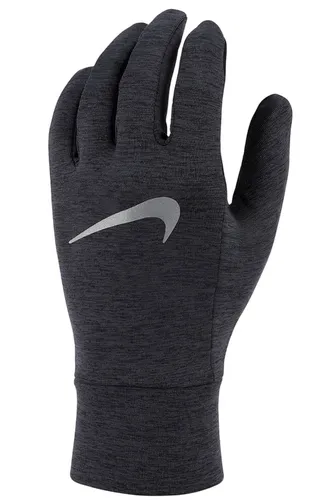 [171153] Nike Herren Fleece Running Handschuhe – warme, rutschfeste Sporthandschuhe Schwarz/Silver