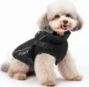Hundemantel wasserdicht für kleine Hunde, warme Winterjacke mit Geschirr