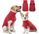 Fleece Hundemantel – Leichter & warmer Hundepullover für kleine, mittelgrosse & grosse Hunde, Rot