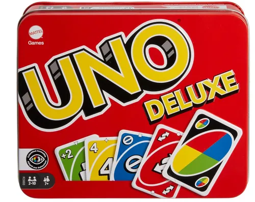 [171192] UNO Kartenspiel I Deluxversion mit Metalldose und Punkteblock, der Klassiker