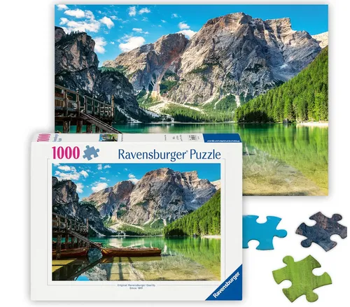 [171216] Ravensburger Puzzle Pragser Wildsee 1000 Teile – Dolomiten Landschaftspuzzle
