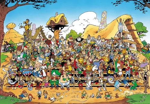 [171223] Ravensburger Puzzle 1000 Teile – Asterix Familienfoto, 69 x 49 cm, ab 14 Jahren
