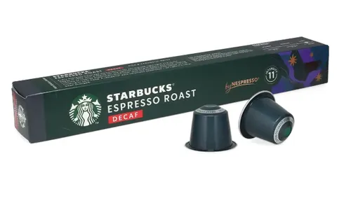 [171227] Koffeinfrei Espresso Roast Starbucks von Nespresso® 10 Kapseln - Sehr kräftige Intensität