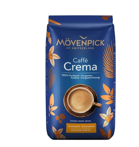 [171230] Bohnenkaffee - Mövenpick Caffè Crema 1 kg Kaffeebohnen, mittlere Intensität