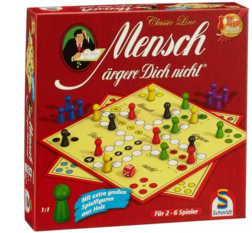 [171233] Eile mit Weile – Classic Line mit extra grossen Holzfiguren, 2–6 Spieler, ab 6 Jahren