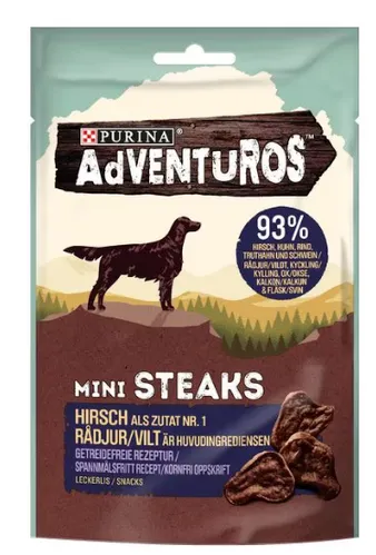 [171266] Hundesnacks Purina Adventuros Mini Steaks - Hirsch 1 x 70 g
