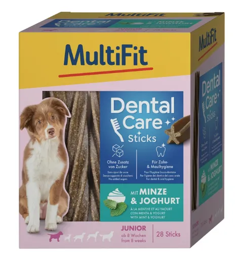 [171268] Hundesnacks MultiFit Mint 28 DentalCare sticks Junior - Multipack 1 x 240 g