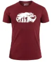 TigerWood Bushcraft Evolution T-Shirt Bordeaux - Baumwolle 180 g/m²