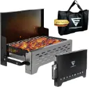 SCHNEIDERFREUDE Premium Klappgrill -Holzkohlegrill & Campinggrill mit Tasche