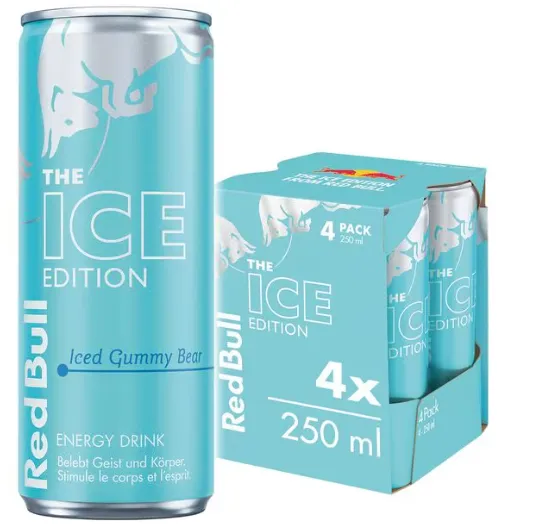 Energy Drink The ICE Edition Iced Gummy Bear 4 x 0.25 l