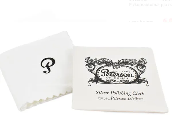 Silberputztuch von "Peterson of Dublin" für Tabakpfeifen