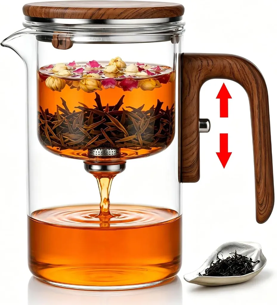 Glas-Teekanne mit Siebeinsatz – 600 ml, Borosilikatglas