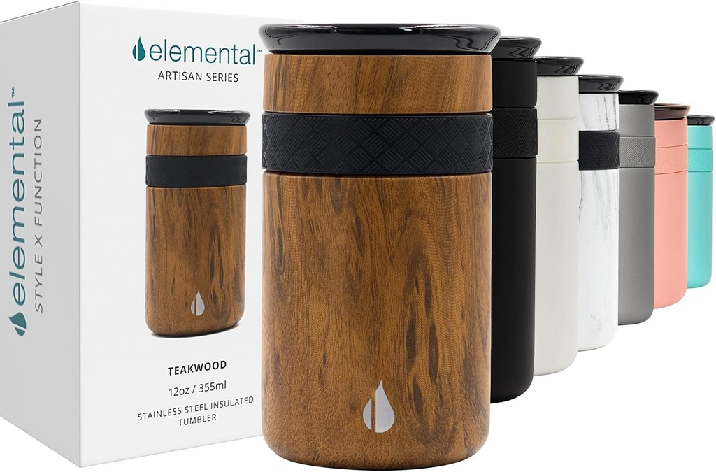 Elemental Artisan Thermobecher – 340 ml, Teakwood