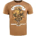 T-Shirt Herren Wikinger-Krieger, Baumwolle-Elasthan, Coyote Braun, Größe M