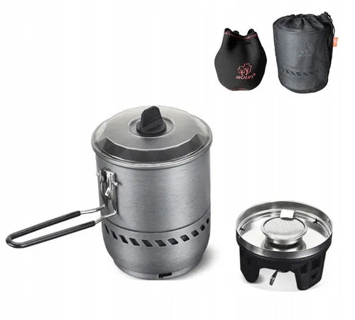 [170122] Camping-Gaskocher 2100W, elektronisch, tragbar, Wärmespeicher, Wandern, Picknick, Outdoor