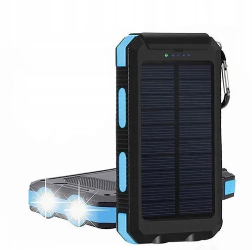 [170132] Survival-Solar-Powerbank 20.000 mAh mit Feuerstarter & LED – Outdoor, Smartphones, GPS