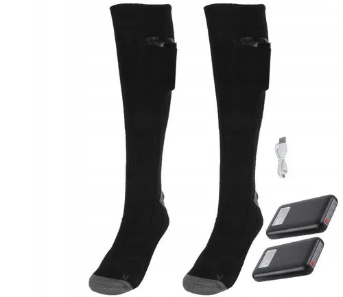 [170134] Elektrisch beheizte Socken mit 2x 8000 mAh Akku, 3 Temperaturstufen – Winterwärme bis zu 55 Grad