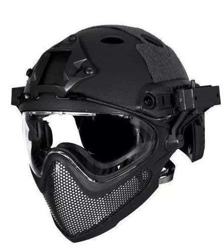 [170138] FAST Tactical Helm mit abnehmbarer Maske und Nachtsichthalterung – Ultimate Paintball