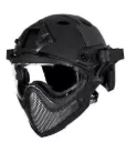 FAST Tactical Helm mit abnehmbarer Maske und Nachtsichthalterung – Ultimate Paintball
