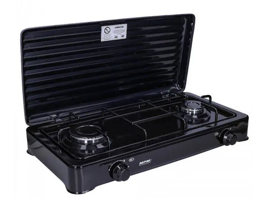 [170143] Gasherd zweiflammig Outdoor 4,3 kW, kompakt & tragbar, stufenlos regelbar – MPM