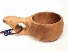 [170166] Kuksa aus Polarbirkenholz 100 ml – handgefertigte nordische Holztasse aus Finnland, Wood Jewel