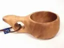 Kuksa aus Polarbirkenholz 100 ml – handgefertigte nordische Holztasse aus Finnland, Wood Jewel