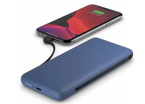 [170226] Powerbank Belkin Boost Charge Plus - 10K mAh 18W mit USB-C & Lightning integrierten Kabeln