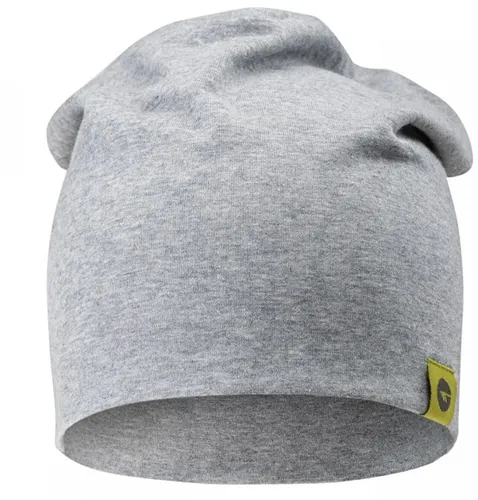 [170239] Wintermütze aus Baumwolle mit Elastan, Beanie-Stil, Hellgrau-Melange